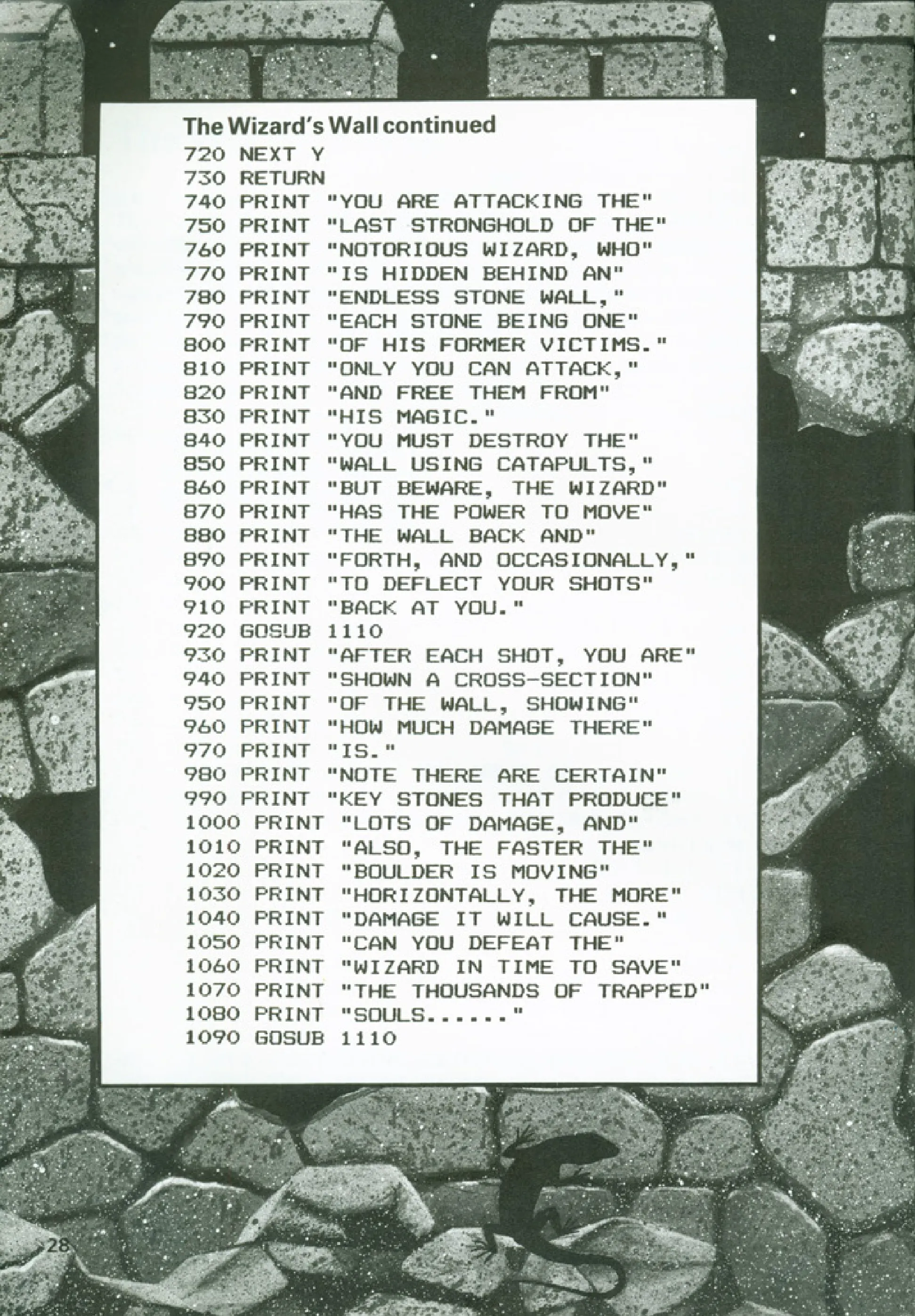 The Wizard's Wall, sida 3 — Usborne Computer Battlegames