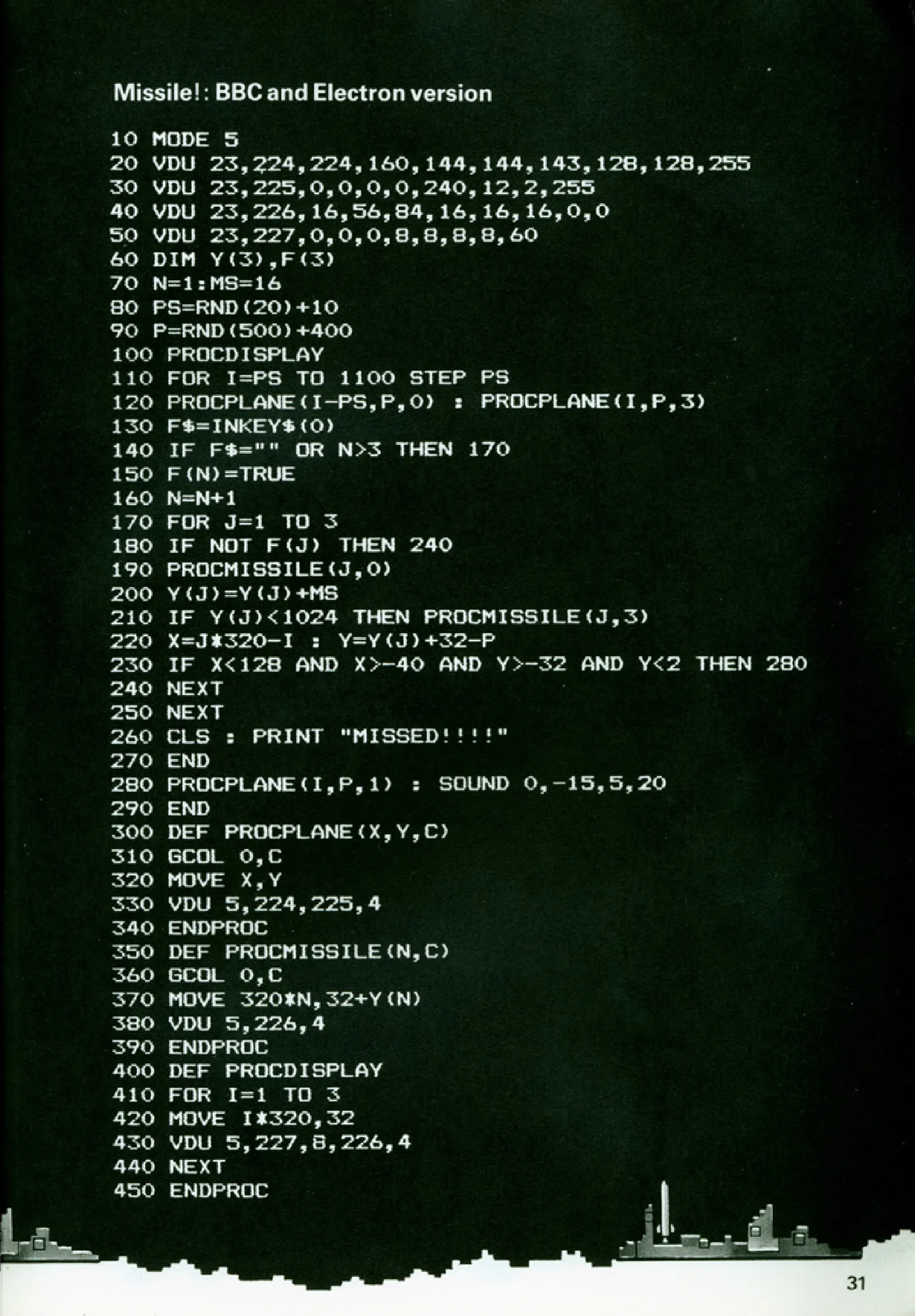 Missile!, sida 2 — Usborne Computer Battlegames