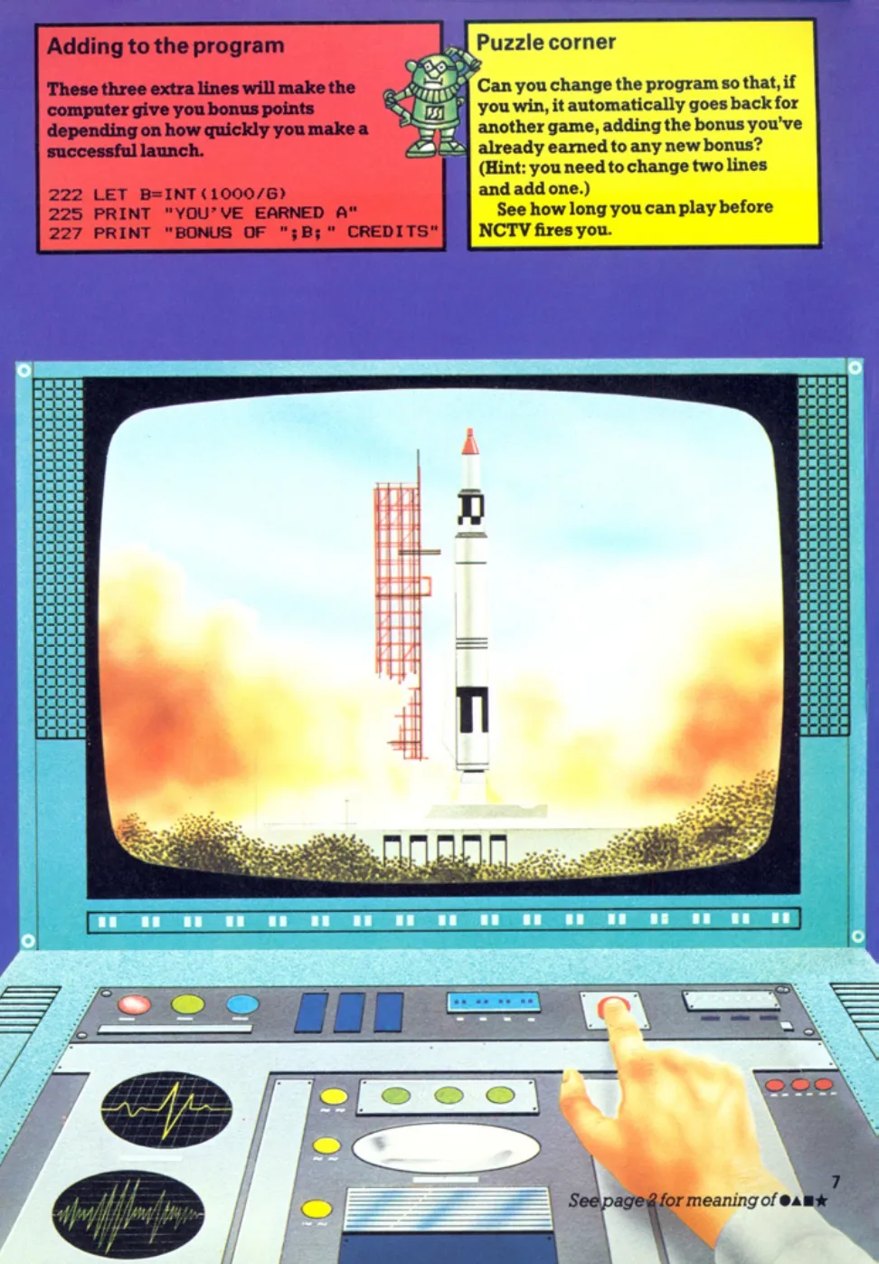 Intergalactic Games, sida 8 — Usborne Computer Spacegames
