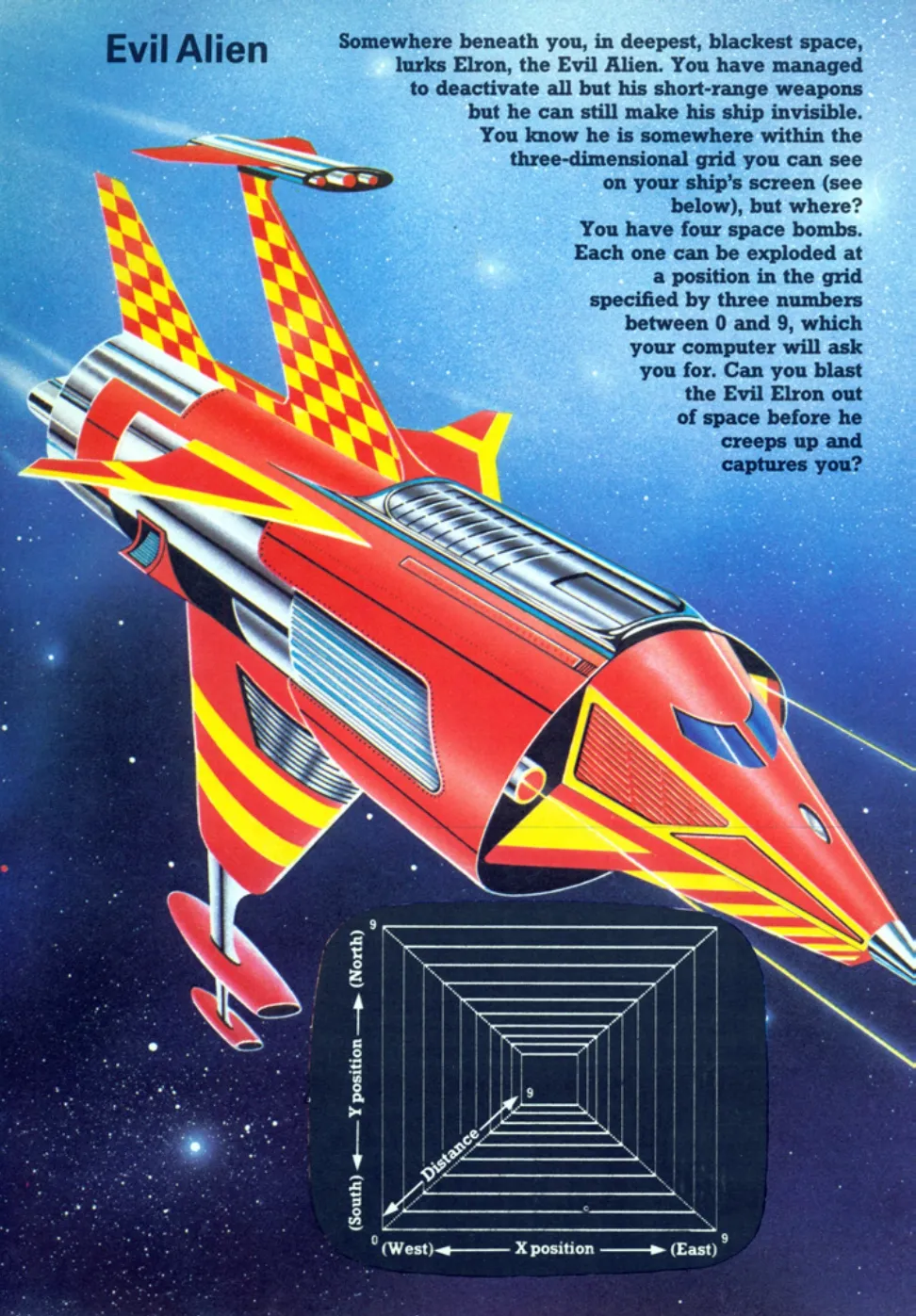 Evil Alien, sida 9 — Usborne Computer Spacegames