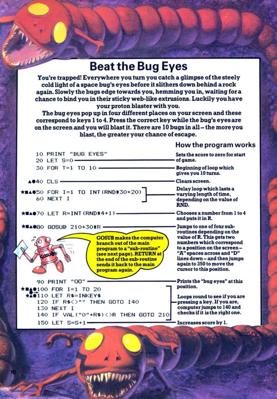 Beat the Bug Eyes, sida 11 — Usborne Computer Spacegames
