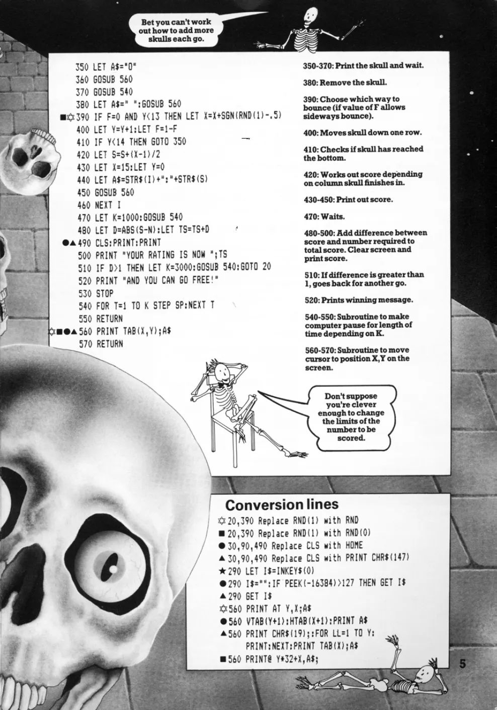 Skulls of the Pyramid, sida 2 — Usborne Weird Computer Games