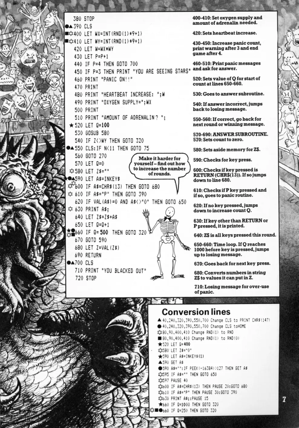 Monster Wrestling, sida 2 — Usborne Weird Computer Games