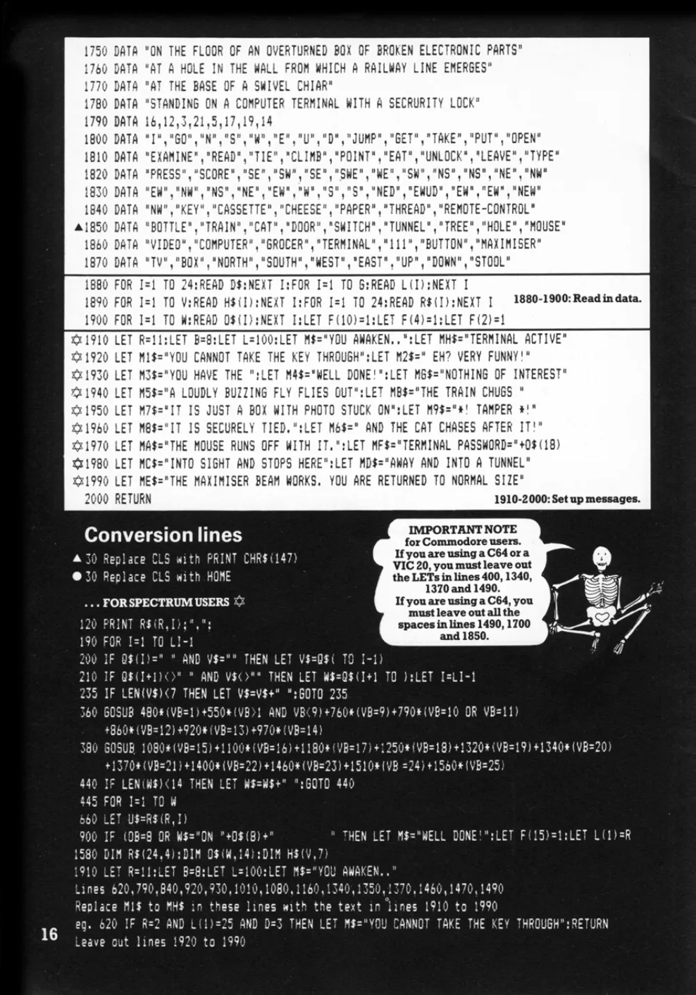 Micropuzzle, sida 5 — Usborne Weird Computer Games